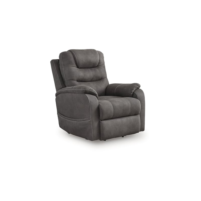 Signature Design by Ashley Snowfield Dark Gray Power Lift Recliner