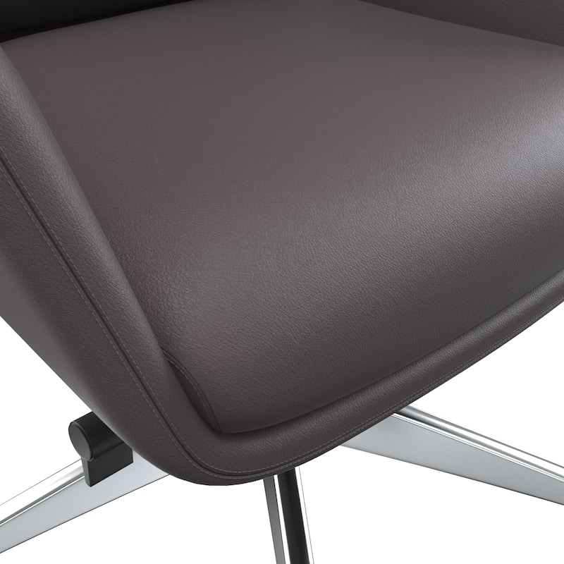 Summit High-Back Leather Office Chair with Swivel and Tilt