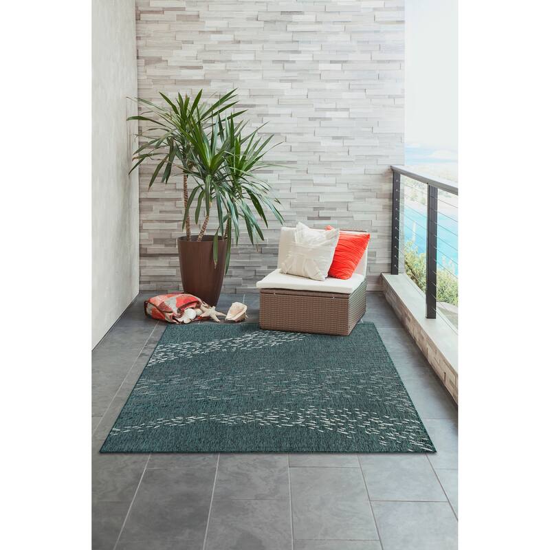 Liora Manne Carmel School Of Fish Indoor/Outdoor Area Rug