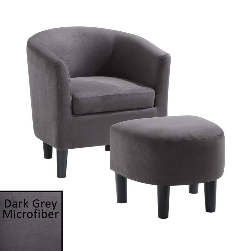 Convenience Concepts Take a Seat Churchill Accent Chair with Ottoman