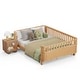 preview thumbnail 37 of 41, Toddler Low-profile Bed with Fences Headboard Footboard and Removable Side Rails for Kids, Girls and Boys Wooden Daybed