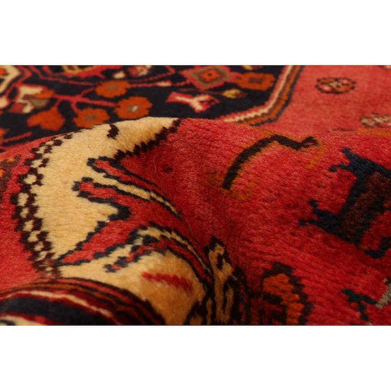 ECARPETGALLERY Hand-knotted Melis Vintage Red Wool Rug - 5'0 x 8'5