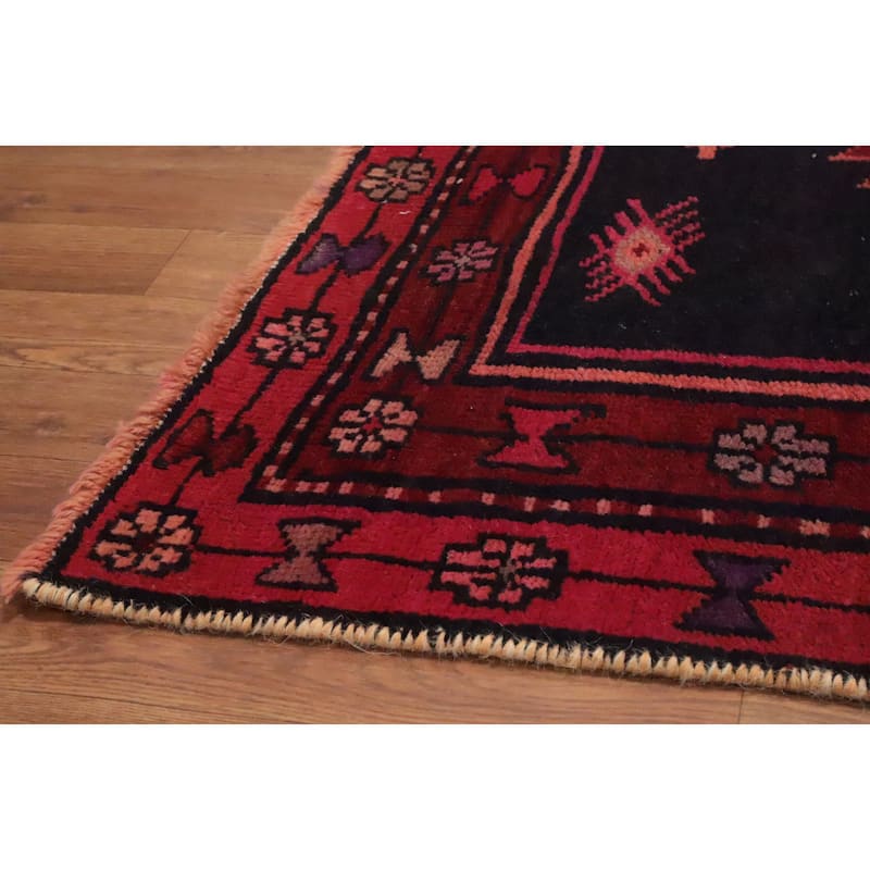 Hand Knotted Oriental 100% Wool Carpet Traditional Tribal Red Ardebil Runner Rug - 11' 3'' X 3' 5''