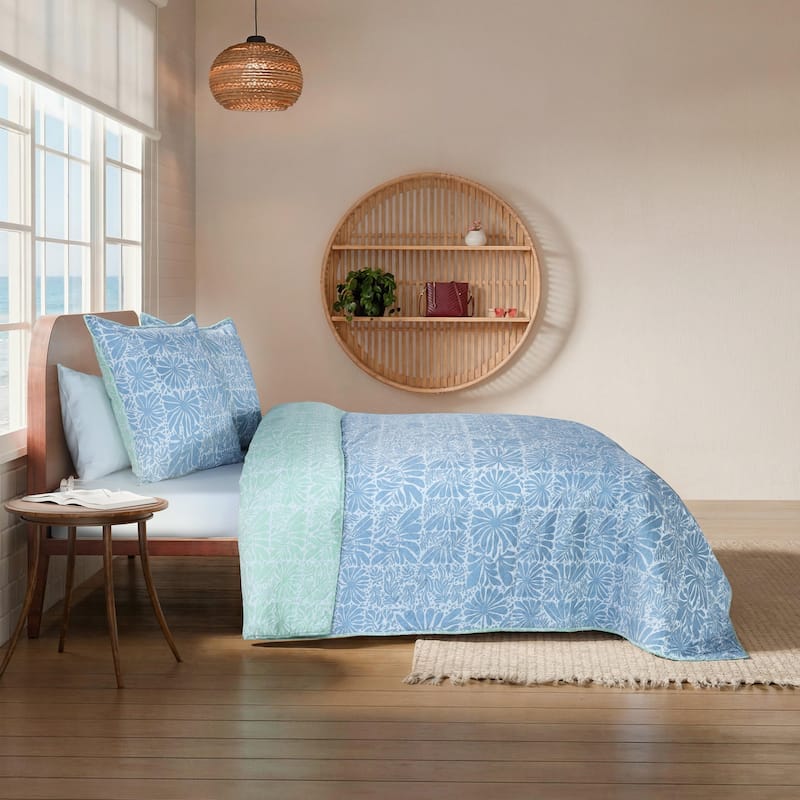 Southern Tide Eldora Euro Blue Sham