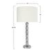 preview thumbnail 29 of 27, Faceted Stacked Metal Table Lamp with Linen Shade