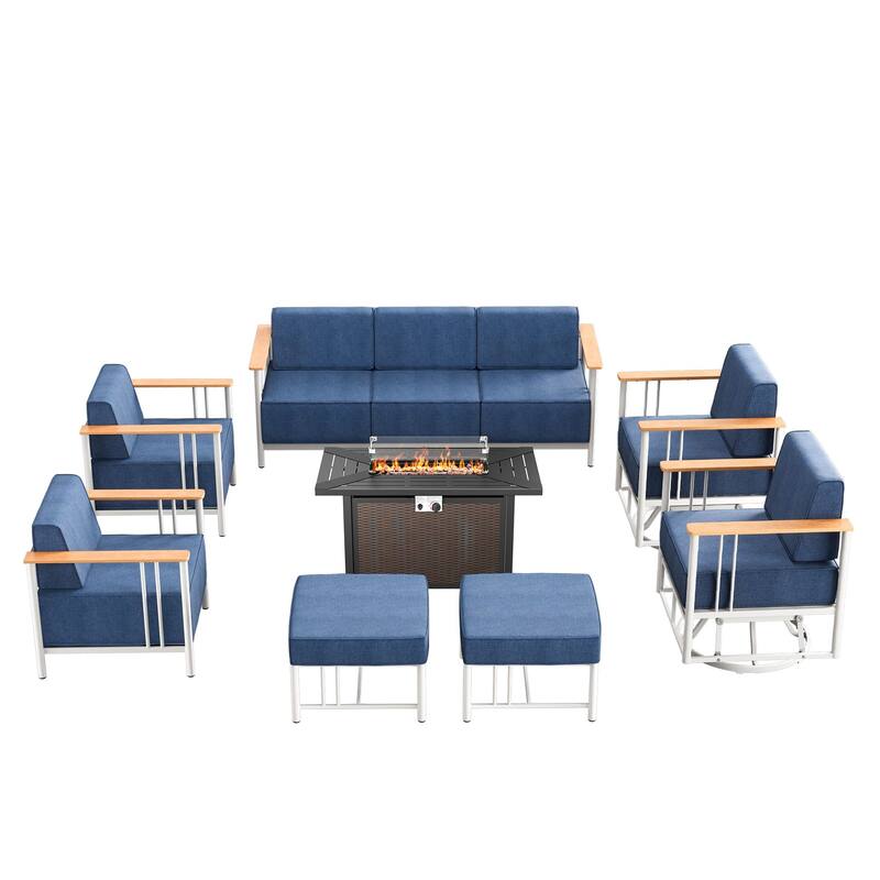 Outdoor Patio Funiture Set with Extra-Thick Seat cushion
