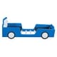 preview thumbnail 5 of 20, Twin Size Race Car Bed with Headboard and Footboard, PU Leather Upholstered Car Shaped Platform Bed with Wheels