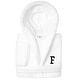 preview thumbnail 50 of 105, Sweet Kids 100% Polyester SUPER PLUSH Double Brushed Hooded Bathrobe with Black Bookman Monogram F - Large