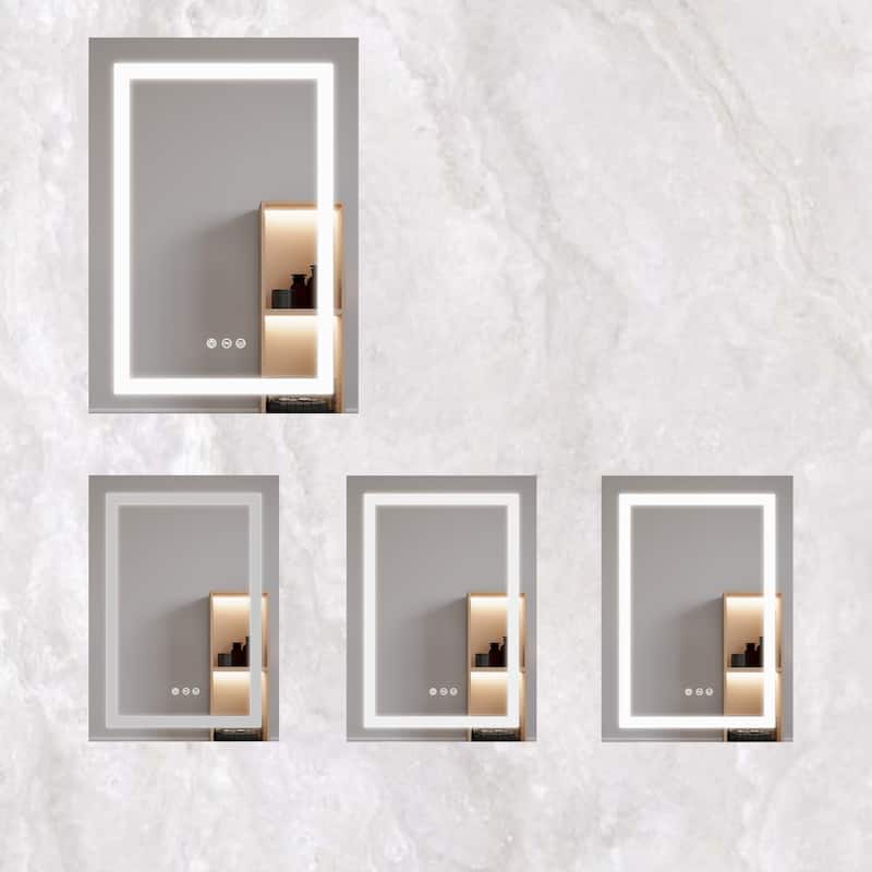 26x20 inch Bathroom Medicine Cabinet with LED Mirror