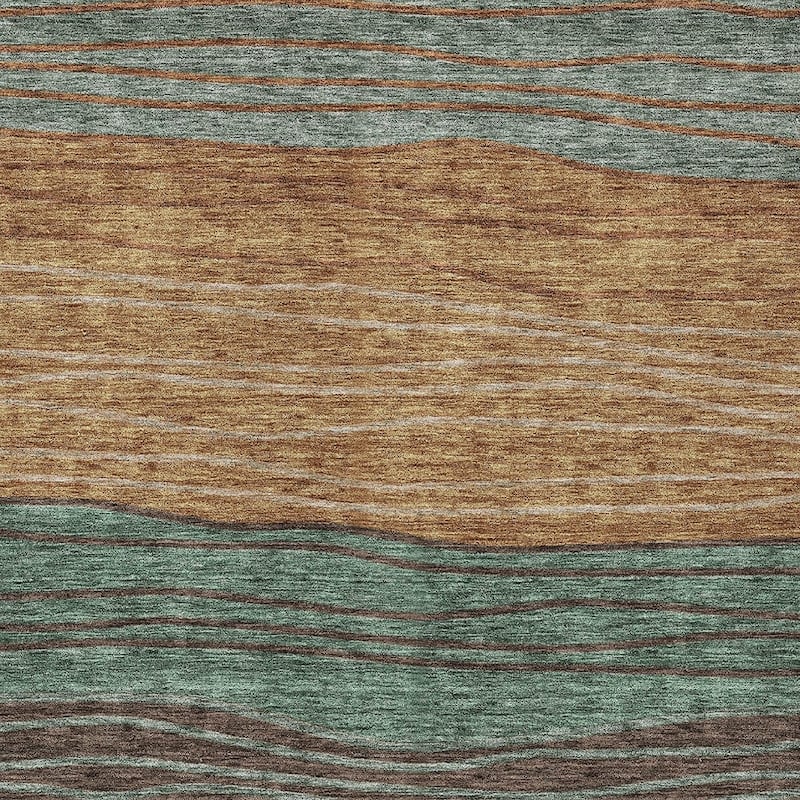 HomeRoots Striped Transitional Rectangle Outdoor Rug