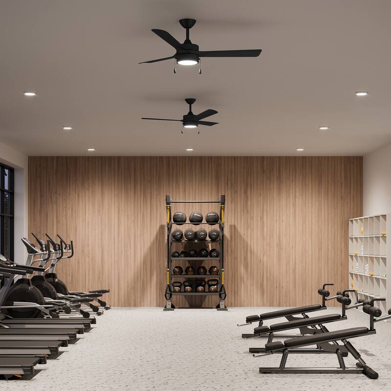 Axion 3-Blade Modern LED Ceiling Fan with Matte Blades