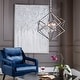preview thumbnail 3 of 6, 34.75" o'brien blue velvet armchair