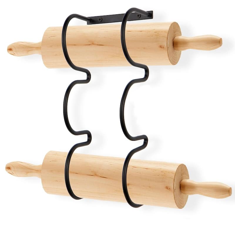 Wallniture Dijon Wine Rack, Wall Storage for 3 Bottles, Black