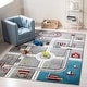 preview thumbnail 1 of 68, SAFAVIEH Carousel Kids Koika Neighborhood Road Rug Grey/Ivory - 10' x 14' - Rectangle