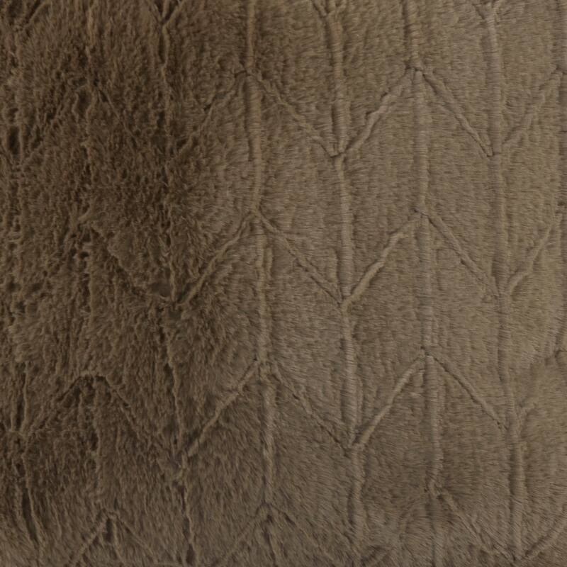 Allan Andrews Scroll Puff Rocker with Titanium Frame, Angora Collection