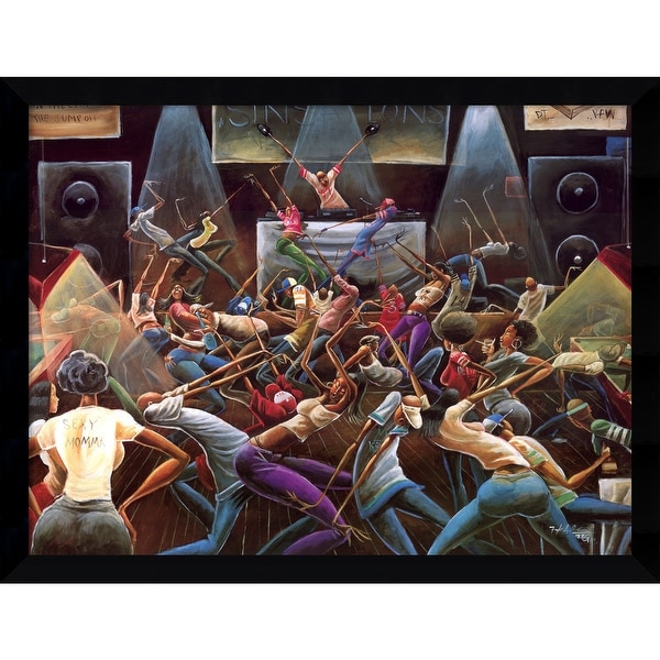 Framed Art Print 'Jump Off' by Frank Morrison 38 x 29-inch. Opens flyout.