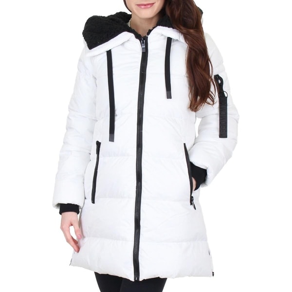 steve madden hooded puffer parka