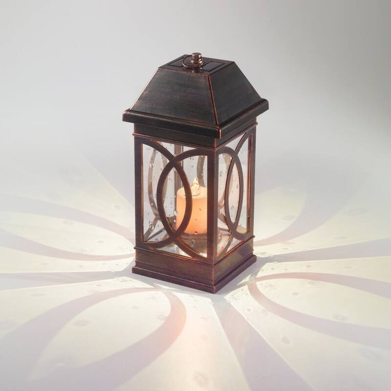 San Vicente II Solar Lantern -Antique Bronze (4/cs) - Bronze