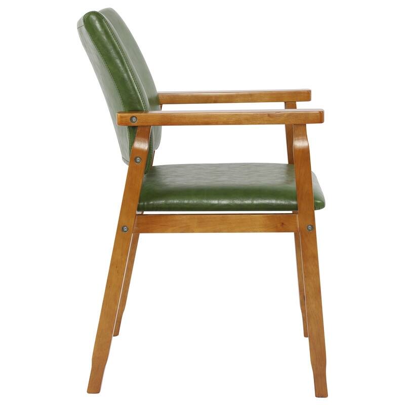 Walnut Upholstered Dining Chairs Solid Wood Arm Chair