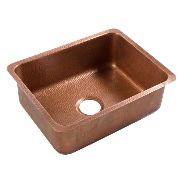 slide 2 of 5, Sinkology Orwell Copper 23" Single Bowl Undermount Kitchen Sink