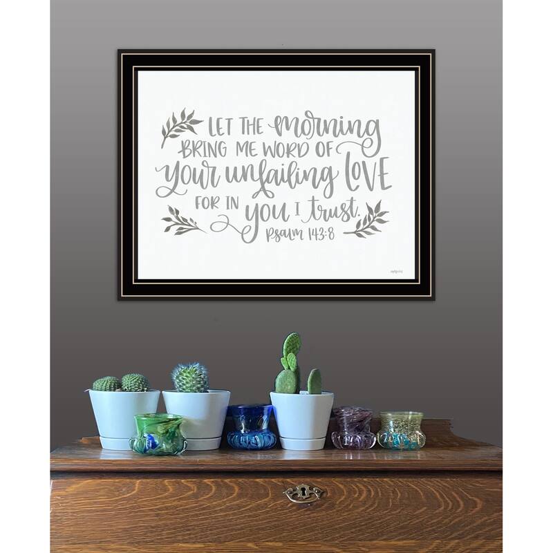 TrendyDecor4U "Your Unfailing Love" Framed Print Wall Art