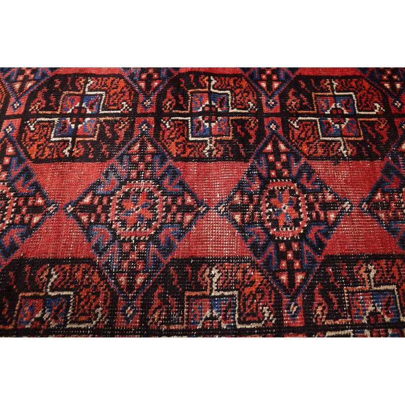 ECARPETGALLERY Hand-knotted Antalya Vintage Red Wool Rug - 3'11 x 7'9