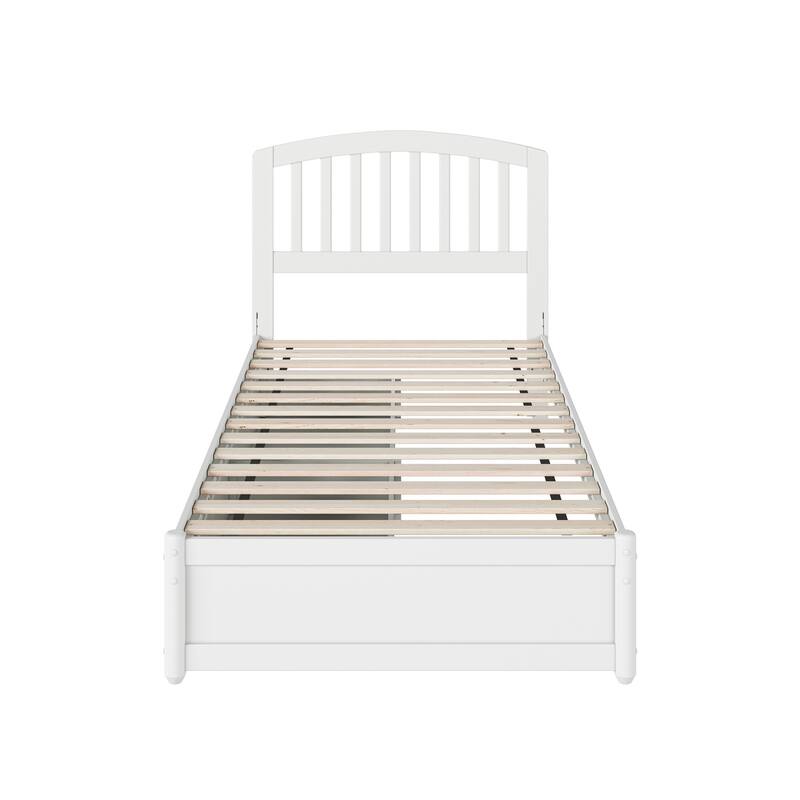 Lucia Platform Bed with Panel Footboard and Storage Drawers