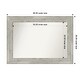 preview thumbnail 86 of 119, Dove Greywash Framed Non-Beveled Custom Wall Mirror, Bathroom Vanity Mirror Outer Size: 36 x 26
