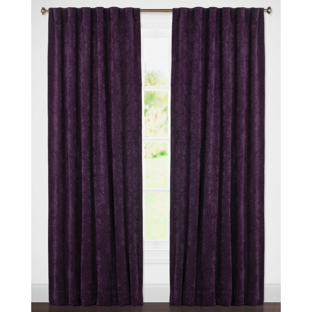 Padma Velvet 50x84 Back-Tab Curtain Panel (Single Panel)