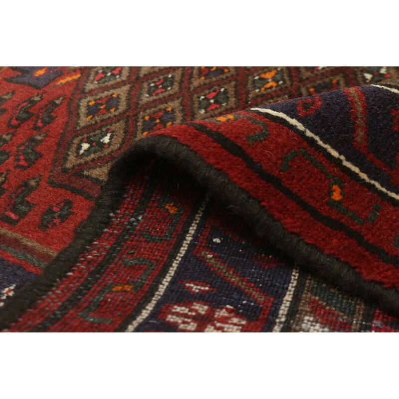 ECARPETGALLERY Hand-knotted Andelz Red Wool Rug - 3'1 x 4'6