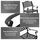 preview thumbnail 24 of 25, Nuu Garden Outdoor 2-Person Cast Aluminum Bistro Set with Cushions