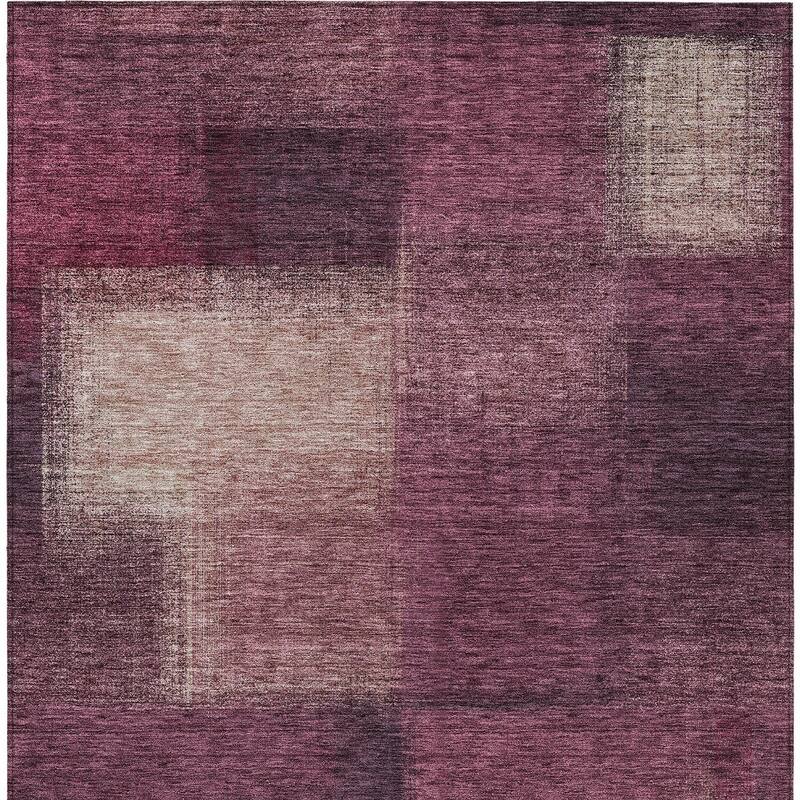HomeRoots Abstract Transitional Rectangle Outdoor Rug