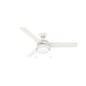preview thumbnail 2 of 7, Hunter 52" Aker Ceiling Fan with LED Light and Pull Chain - Scandinavian, Contemporary, Transitional, Modern Farmhouse