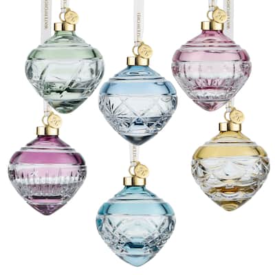 Waterford Winter Wonders Bauble, Colour, Set of 6