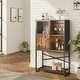 preview thumbnail 4 of 10, Buffet Sideboard Wine Cabinet with Sliding Door