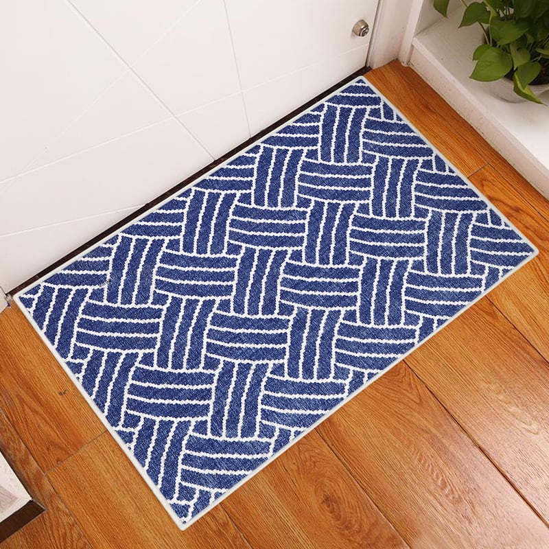 Sussexhome Heavy Duty Ultra Thin Non Slip Washable Cotton Indoor Rug - 2' x 3'