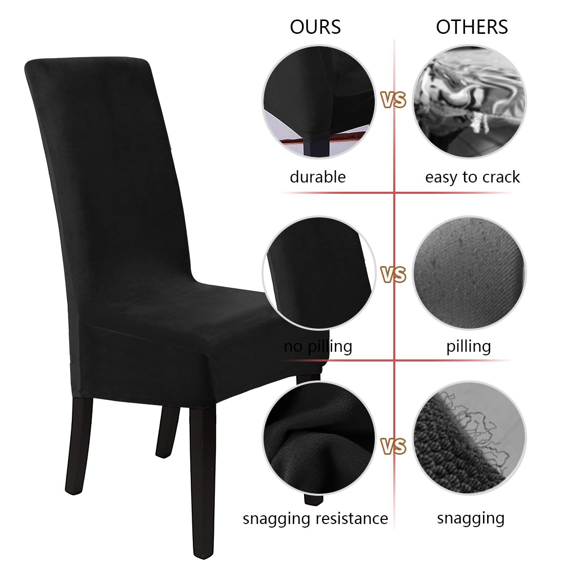 Black chair sales seat covers