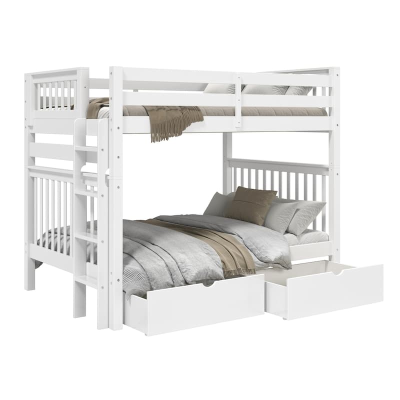Taylor & Olive Trillium Full over Full Bunk Bed, 2 Drawers