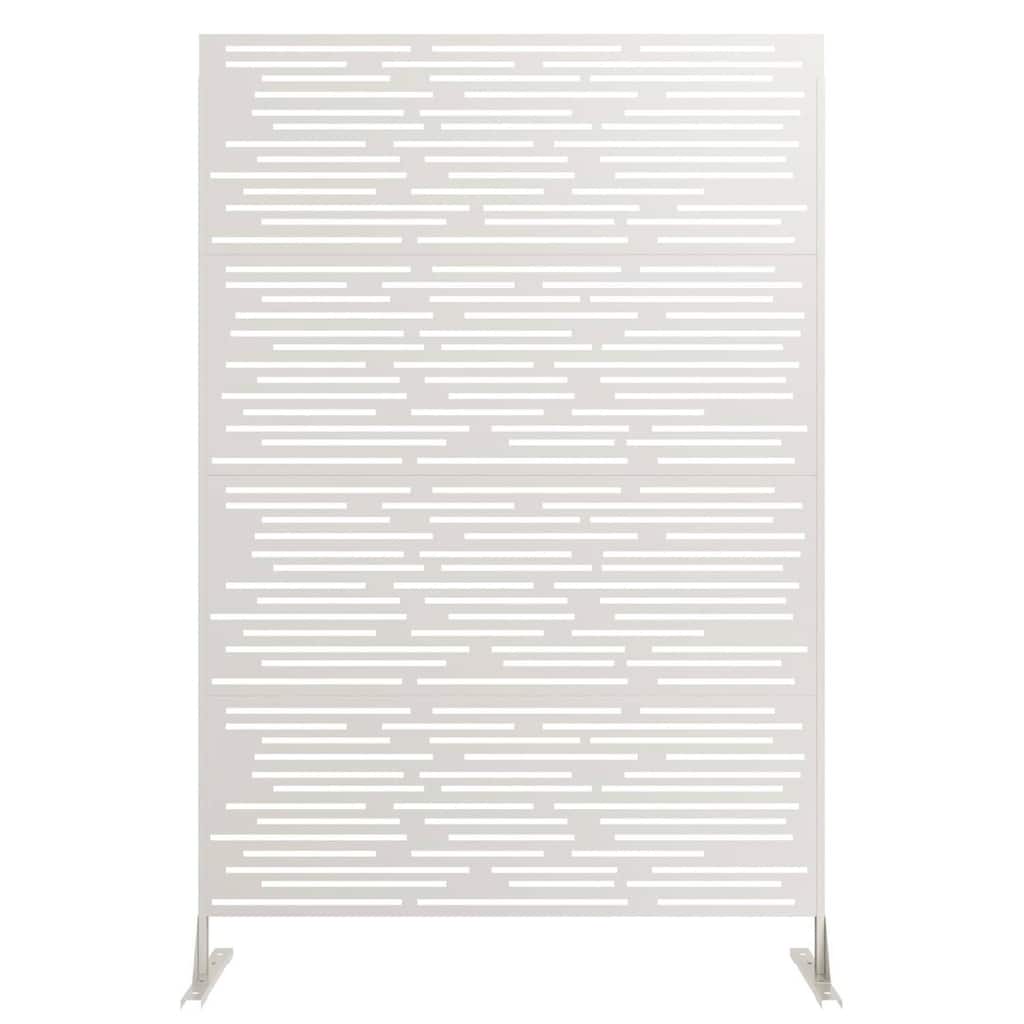 72 in Freestanding Decorative Metal Garden Fence, Privacy Screen Panel for Divider Deck Porch Garden, 1 PC