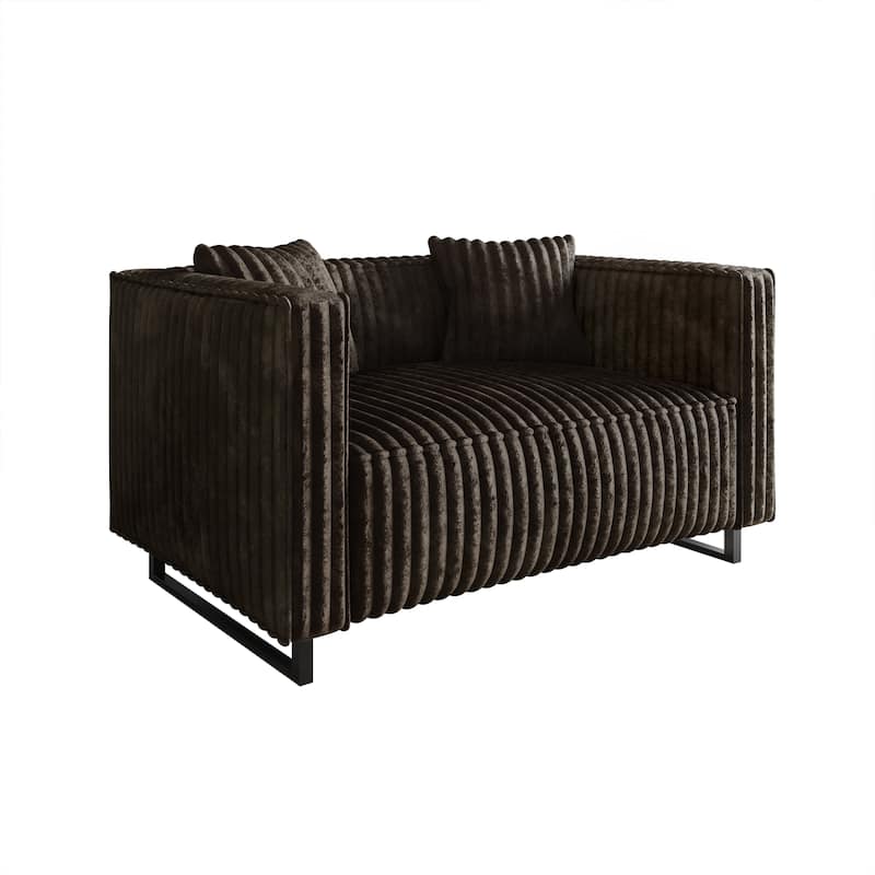 CraftPorch Mid Century Modern Upholstered Loveseat - N/A