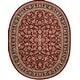 preview thumbnail 8 of 17, Nourison Hand-tufted Persian Floral Wool and Silk Burgundy Area Rug