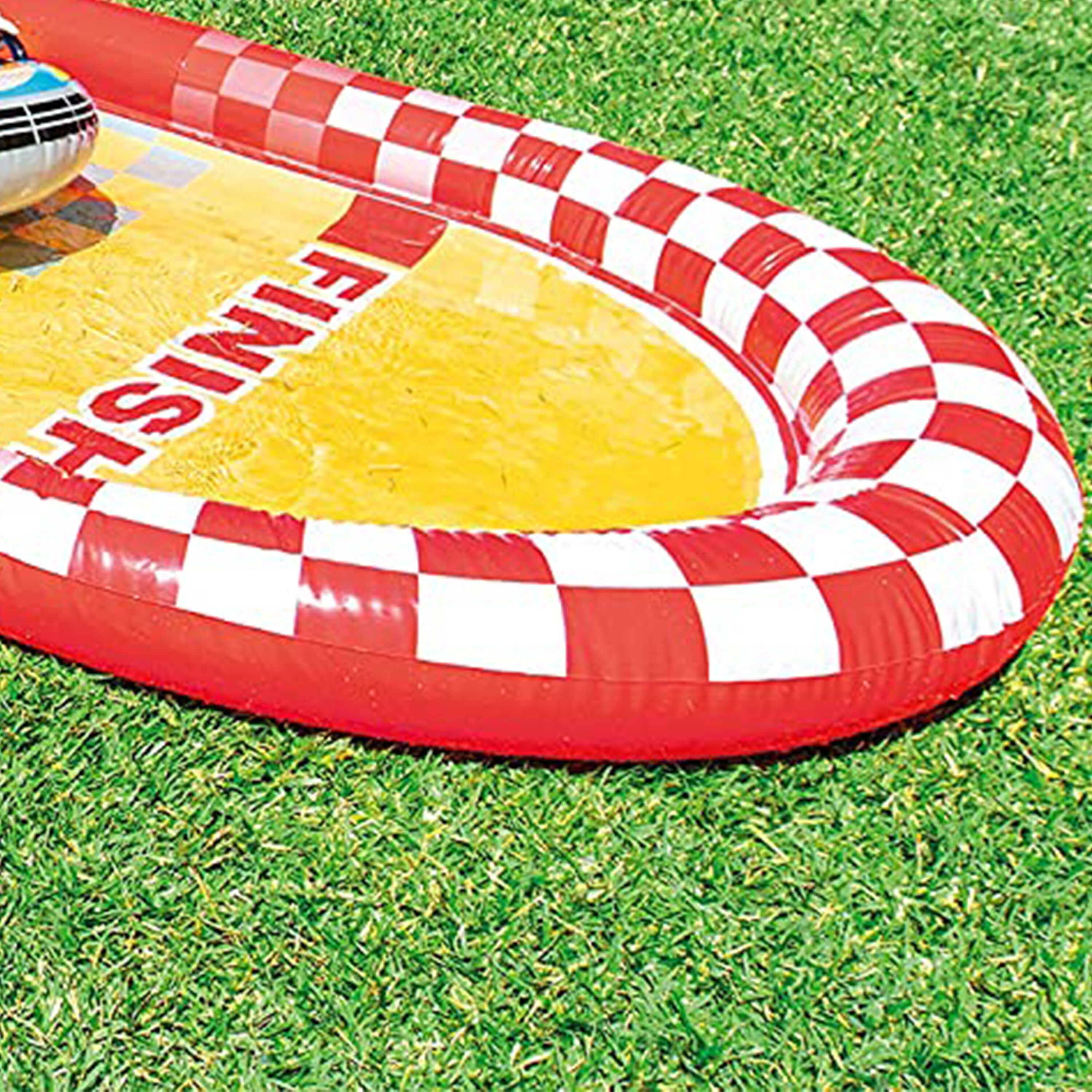 Intex 57167ep 221 inch inflatable racing fun water slide with 2 surf riders outlet