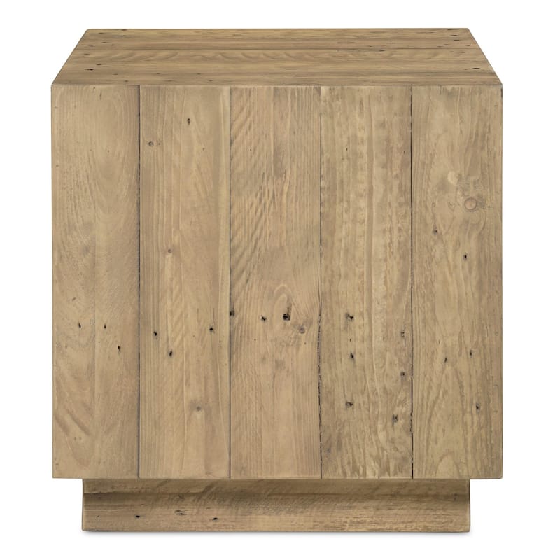 NADAAL STUDIOS Niall, Accent Table With Reclaimed Pine - Natural - Natural