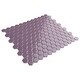 preview thumbnail 4 of 6, Merola Tile Metro 1" Hex Glossy Purple 10-1/4"x11-7/8" Porcelain Mosaic Tile