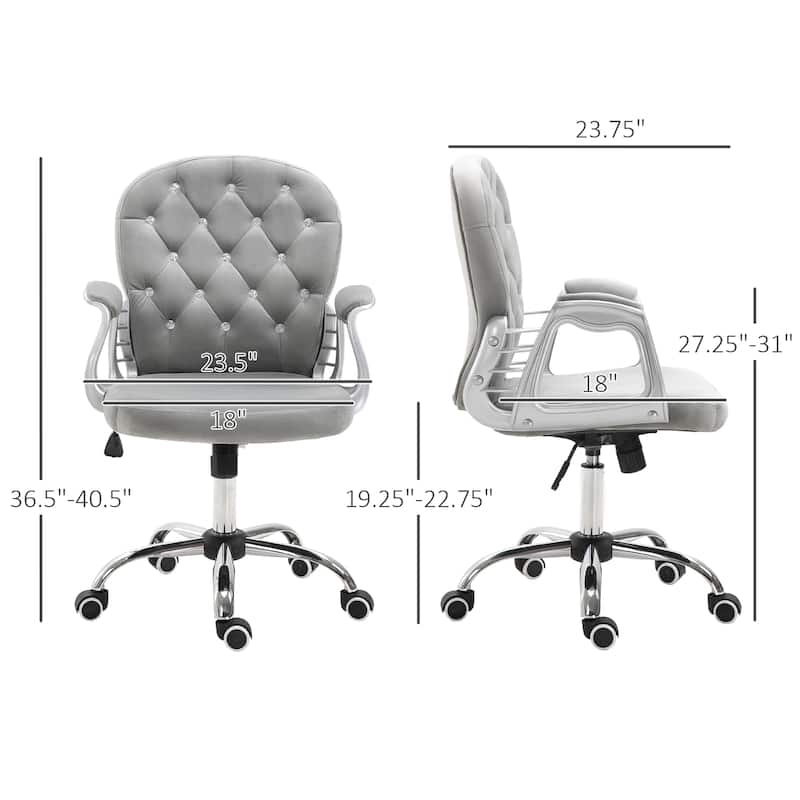 Velvet Home Office Chair