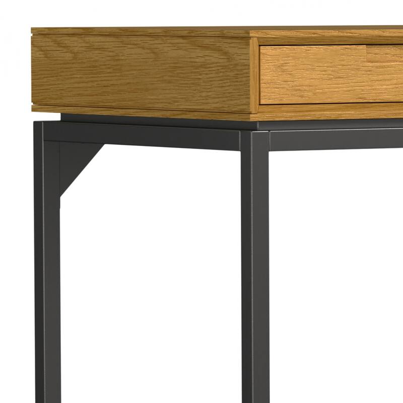 WYNDENHALL Devlin SOLID WOOD Industrial 72 inch Wide Wide Desk