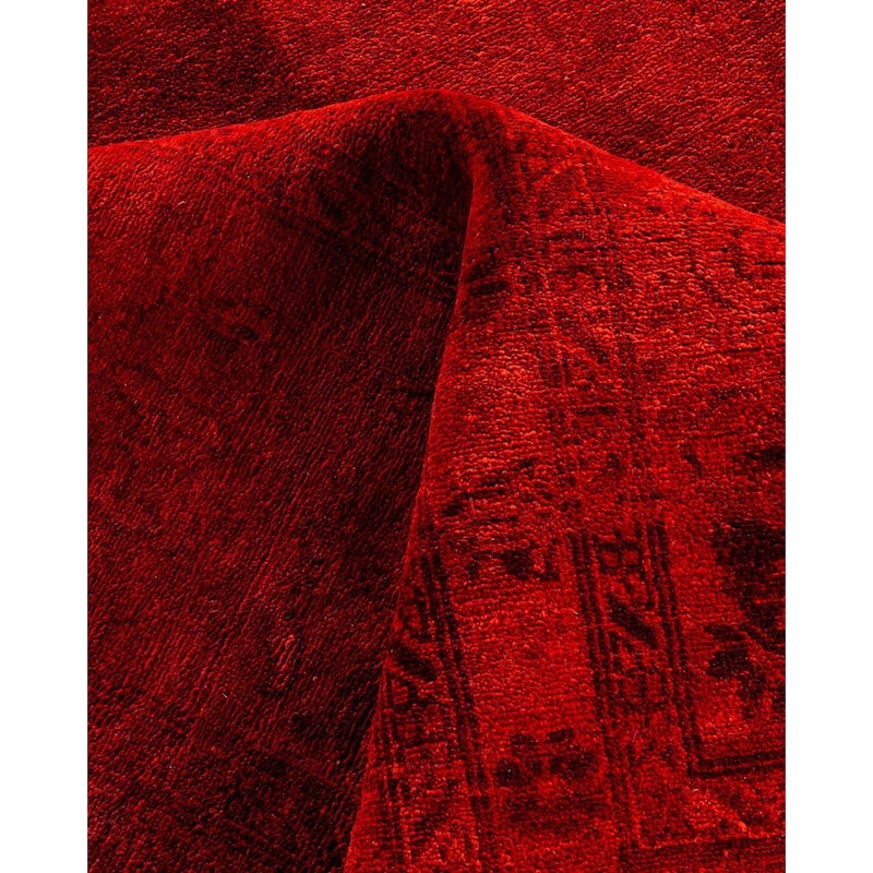 Contemporary Overdyed Wool Hand Knotted Area Rug - 10' 0" x 13' 6"