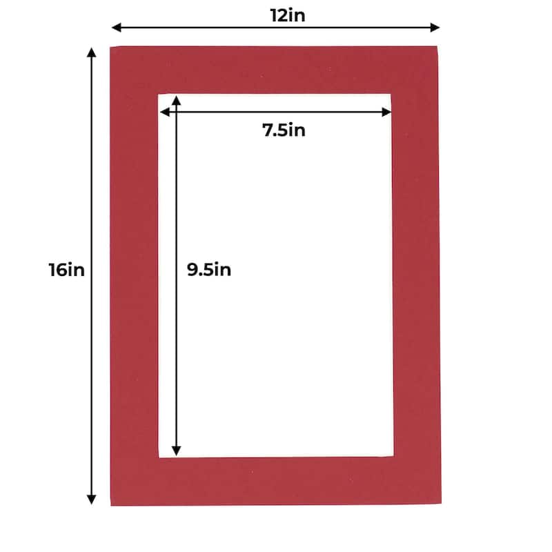 12x16 Mat For 8x10 Photo Deep Red Matboard For Frames Measuring 12 X 12x16-mat-for-8x10-photo-deep-red-matboard-for-frames-measuring-12-x