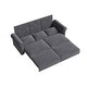 preview thumbnail 118 of 139, 93.7" Chesterfield King Pull Out Sofa Bed Sleeper Sofa with Nailhead Trim