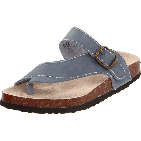 Shop White Mountain Womens Carly Leather Open Toe Casual Slide Sandals Overstock 21251042